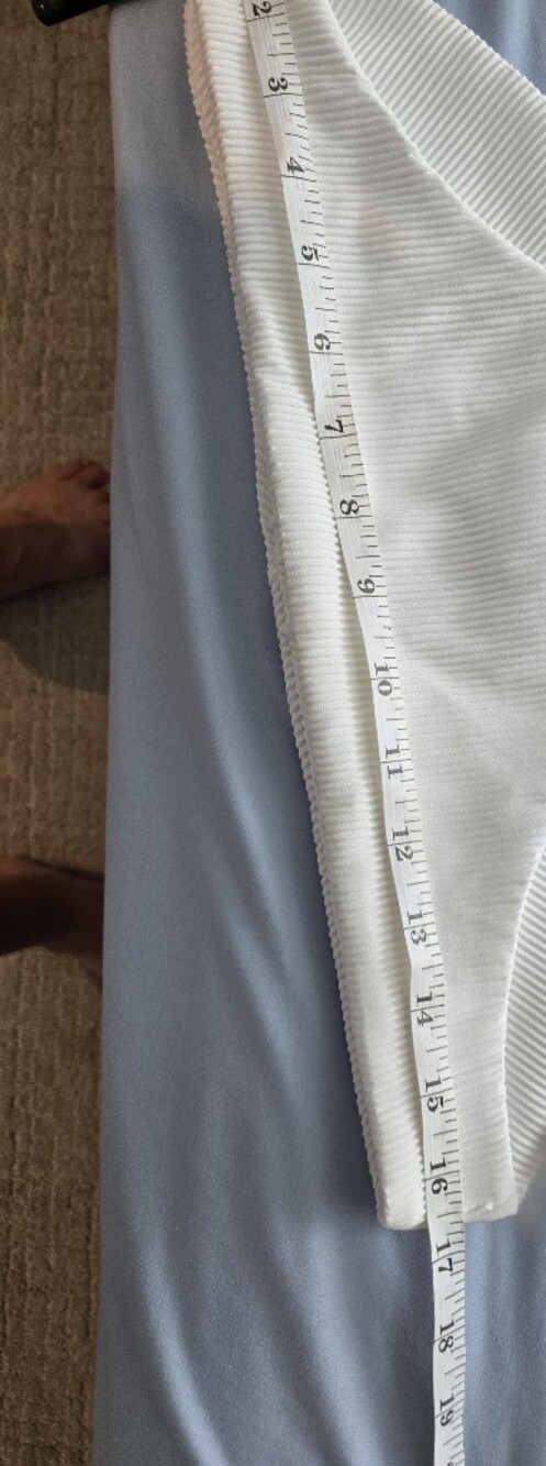 Roxy White Ribbed Bikini Bottoms - Picture 3 of 4